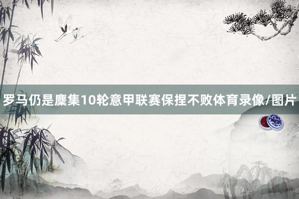 罗马仍是麇集10轮意甲联赛保捏不败体育录像/图片