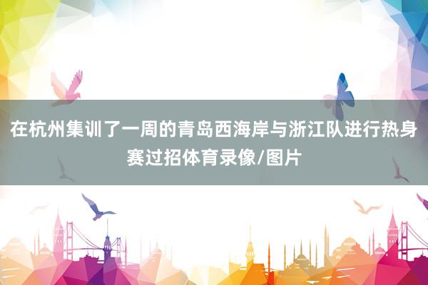 在杭州集训了一周的青岛西海岸与浙江队进行热身赛过招体育录像/图片