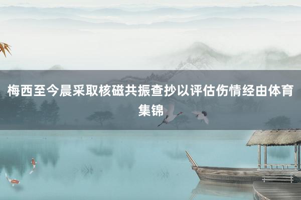 梅西至今晨采取核磁共振查抄以评估伤情经由体育集锦