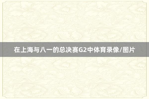 在上海与八一的总决赛G2中体育录像/图片