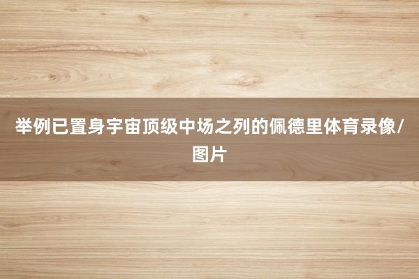 举例已置身宇宙顶级中场之列的佩德里体育录像/图片