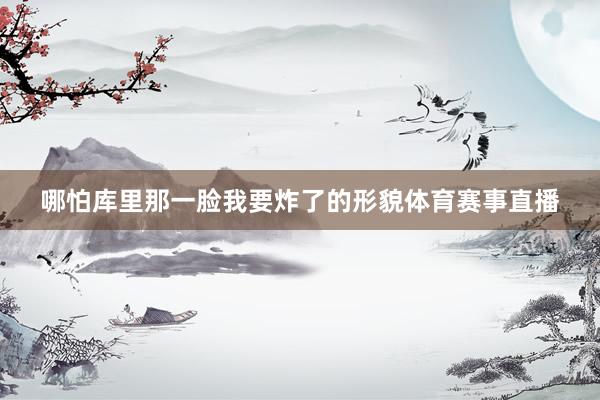 哪怕库里那一脸我要炸了的形貌体育赛事直播