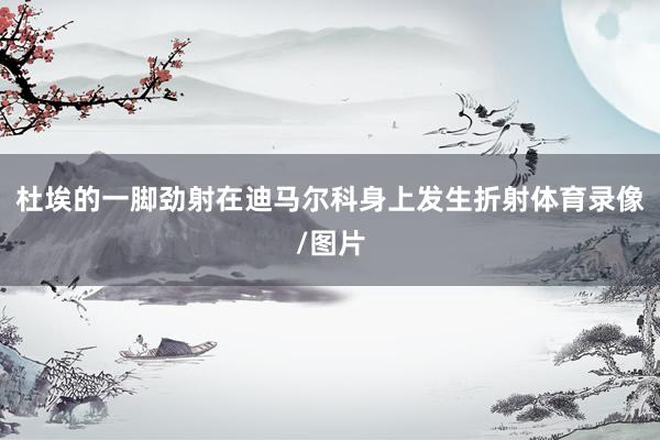 杜埃的一脚劲射在迪马尔科身上发生折射体育录像/图片