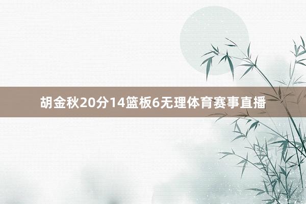 胡金秋20分14篮板6无理体育赛事直播