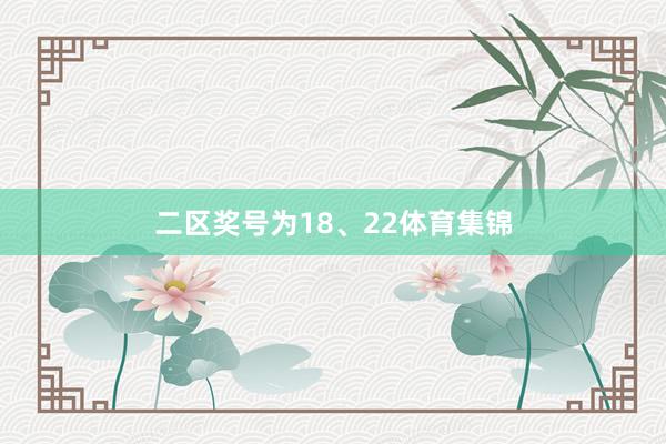 二区奖号为18、22体育集锦