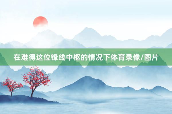在难得这位锋线中枢的情况下体育录像/图片
