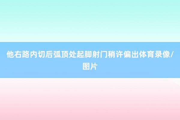他右路内切后弧顶处起脚射门稍许偏出体育录像/图片