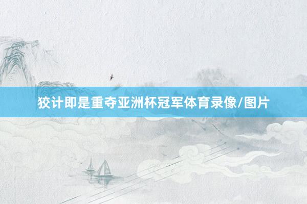 狡计即是重夺亚洲杯冠军体育录像/图片