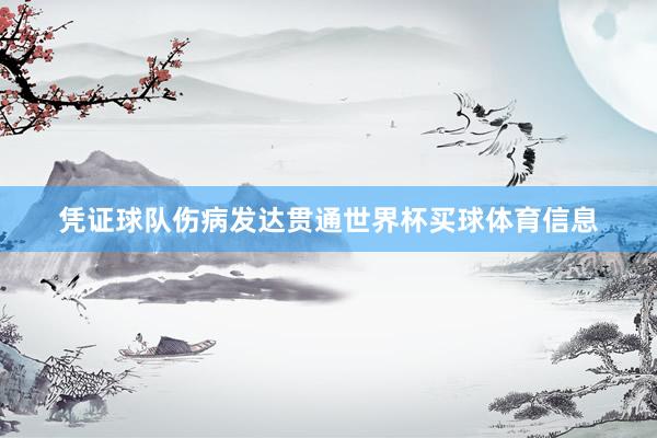 凭证球队伤病发达贯通世界杯买球体育信息