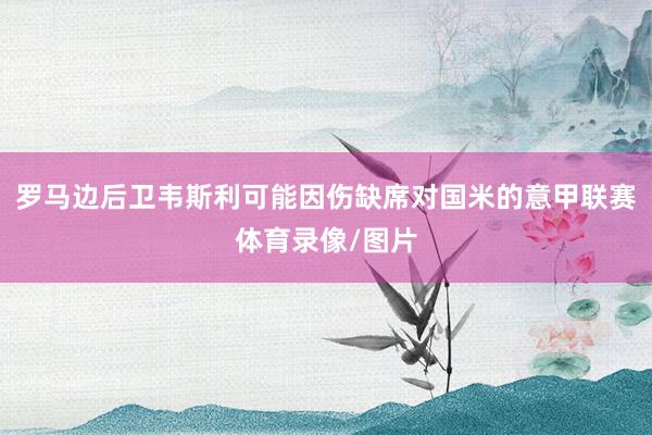 罗马边后卫韦斯利可能因伤缺席对国米的意甲联赛体育录像/图片