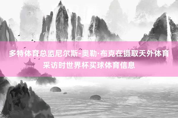 多特体育总监尼尔斯-奥勒·布克在摄取天外体育采访时世界杯买球体育信息